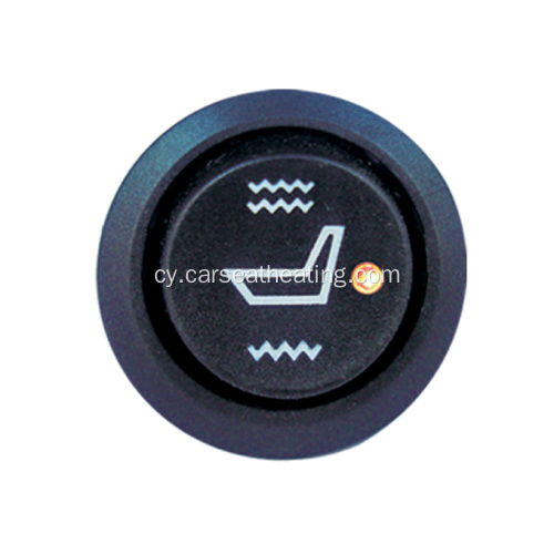 Gwresogydd Sedd ffibr carbon Universal Round Switch